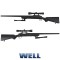 FUCILE SNIPER VSR10 CON BIPIEDE E OTTICA NERO WELL [MB03BB-O]