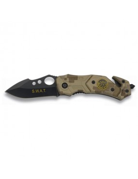 "SWAT" MINI FOLDING KNIFE 19199-A ALBAINOX DIGITAL DESERT [19199-A]