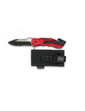 ALBAINOX RED FOLDING KNIFE WITH CASE [19495GR1001]