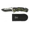 "ARMY" FOLDING KNIFE 19598 ALBAINOX GREEN WITH CASE [19598]