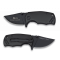 CUSTOMIZABLE BLACK MINI K 25 FOLDING KNIFE [18203]