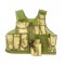 ATACS GREEN TACTICAL VEST WITH 10 POCKETS AND HOLSTER [06557AG]