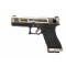 PISTOLET A GAZ S18C G-FORCE T3 6mm BLOWBACK ARGENT OR ET NOIR [7742]