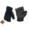 GLOVES HALF FINGERS SHOOTING BLACK INVADER GEAR SIZE L [2185L]