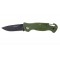 GANZO FOLDING KNIFE GREEN COLOR OD [G611-GR]