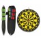 SET OF 3 THROWING KNIVES ROPE HANDLE + TARGET [32212]