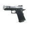 1911 BLOWBACK SILVER / BLACK GAS PISTOL KJ WORKS [KJ43S]