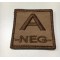 PATCH BLOOD GROUP TAN «UN NÉGATIF» DEFCON 5 [D5-TVGS-NEG TA]