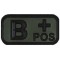 'B POSITIVE' 'GREEN BLOOD GROUP PATCH DEFCON 5 [D5-JTG-22-POS OD B]