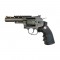 RUGER SUPER HAWK 4 "CO2 BLACK FULL METAL WITH RAIL [25778]