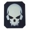 EMERSONGEAR PATCH PVC PIRATESKULL BIANCO E NERO GID [EM5550B]