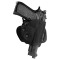 HALBHOLSTER AUS SCHWARZ THERMOFORMED CORDURA FÜR BERETTA 92/98, TAURUS PT92 - VEGA HOLSTER [SN200N]