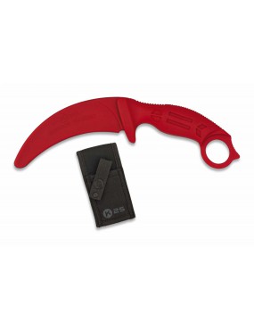 K25 COLTELLO KARAMBIT DA ALLENAMENTO ROSSO 23,4 Cm [32335]