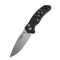 COLTELLO CHIUDIBILE MANICO G10 COLORE NERO LAMA 8,5cm  GANZO [FB7631-BK]