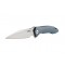 COLTELLO CHIUDIBILE MANICO G10 COLORE GRIGIO-BLU LAMA 8,5cm  GANZO [FH51-GB]