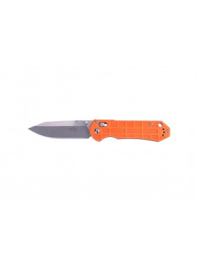 GANZO COLTELLO CHIUDIBILE MANICO G10 ARANCIONE LAMA STONE WASHED CM 9  [F7452P-OR-WS]