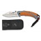 K25 FOLDING KNIFE GRAY ORANGE RUBBER COATED ALUMINUM HANDLE BLADE 8 CM [19785]