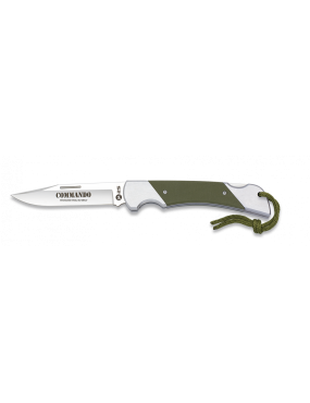 K25 FOLDING KNIFE ALUMINUM HANDLE BLADE 8,5 CM GREEN [18643]