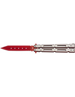 ALBAINOX COLTELLO BUTTERFLY RED-BRUSHED LAMA 10,3 CM [02161]