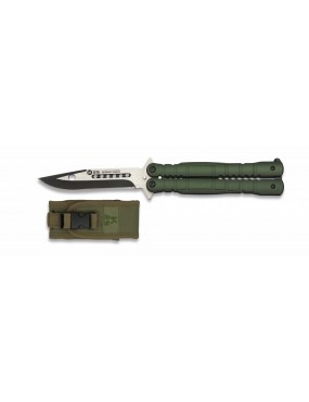 ALBAINOX COLTELLO BUTTERFLY K25 LAMA 10,3 CM VERDE [02130]