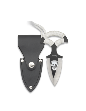 SKINNER KNIFE SKULL MODEL WITH SHEATH, BLADE 6.5 cm ALBAINOX [32452]