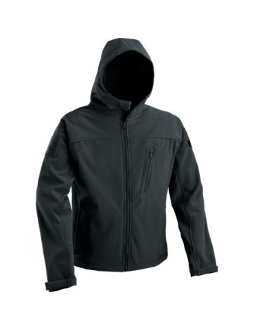 DEFCON 5 SOFTSHELL GIACCA IDROREPELLENTE CON CAPPUCCIO FISSO NERO [D5-3429 B]