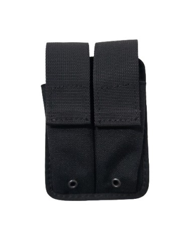 DINAMO PORTA CARICATORE DOPPIO PER PISTOLA IN CORDURA NERO [2SM12N]