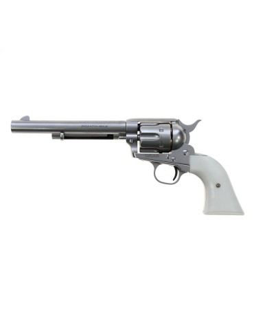 KING ARMS REVOLVER A GAS COLT SAA.45 PEACEMAKER M SILVER [KA-PG-M-SV-2]