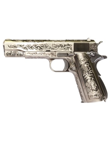 WE PISTOLA A GAS 1911 MEXICAN CLASSIC FLORAN PATTERN [WE-E012]