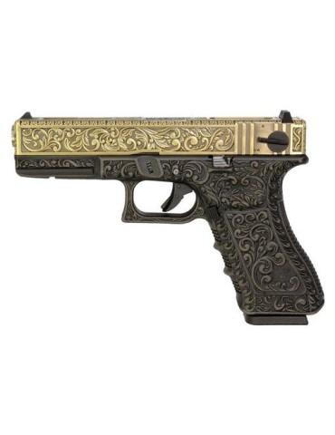 WE PISTOLA A GAS G18  FLORAL PATTERN BRONZE [WE-G002FB]