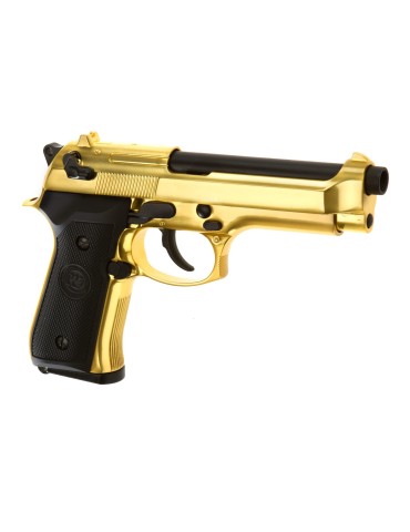 WE PISTOLA A GAS BERETTA 92 ORO [WE-M004]