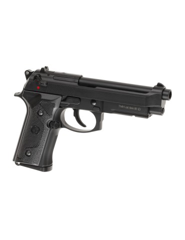 LS PISTOLA A GAS M9 VERTEC NERA CON SLITTA [LS-M9EB]