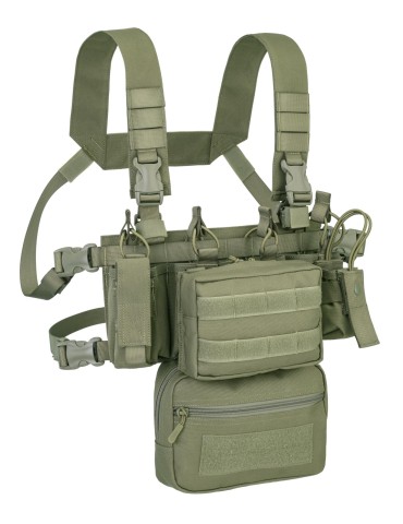 OUTAC COMBO MINI CHEST RIG 900D MOLLE SYSTEM VERDE OD [OT-RC202 OD]