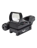 JS-TACTICAL RED DOT MULTI-RETICOLO CON LASER ROSSO NERO [JS-HD101]