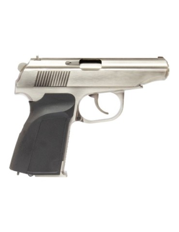 WE PISTOLA A GAS MK MAKAROV CON SILENZIATORE SILVER [WE-MA01SV]