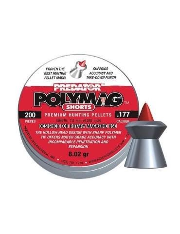 JSB PIOMBINI PREDATOR POLYMAG SHORTS PELLETS 4,5mm 0,52G 200pz [050-074]