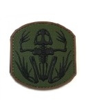 PATCH EN PVC GRENOUILLE SQUELETTE EMERSON VERT-NOIR ET BRUN [EM5551A]